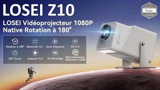 Losei Z10 720P Video Projector - Android11 ​​- USB & HDMI & Wifi & Bluetooth - Unboxing