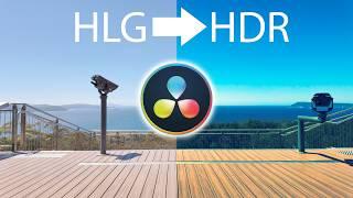 How to Color Grade HLG Footage in DaVinci Resolve and Export as HDR Video