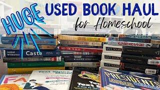 Homeschool Book Haul | Used Book Stock Up | Secular Homeschooling