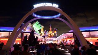 Magic Kingdom Tomorrowland December 2024 Night Walkthrough in 4K | Walt Disney World Christmas