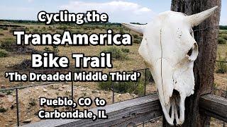 Cycling the TransAmerica Bike Trail "The Dreaded Middle Third": Pueblo, Co to Carbondale, IL