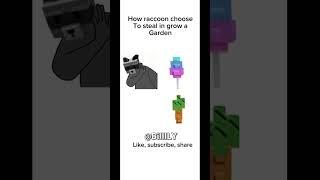 What raccoon steals #growagarden #robloxanimation #roblox #animation