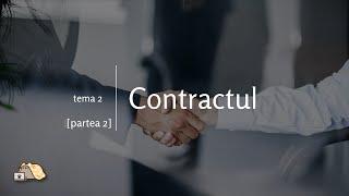 TGO 2021 Prelegere 3 - Tema 2 Contractul (MD)