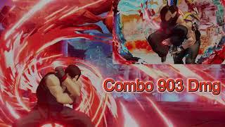 KOF XV KIM Combo 903 Dmg (2 Max Super Moves in on combo)