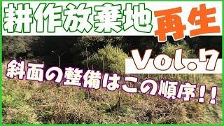 【vol.7 ゼロから田んぼ作り】順序を守って危険の少ない里山整備山林整備伐採作業を！！農地斜面の山林の整備はここからここまで!!まずは竹の伐採ですっきり。 #稲屋の田舎チャンネル