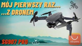 JAK WYSTARTOWAĆ I LATAĆ DRONEM - TEST SG907 PRO z Aliexpress - TANI DRON Z GPS