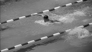 Mark Spitz Finishes Last In The 200m Butterfly - Mexico 1968 Olympics