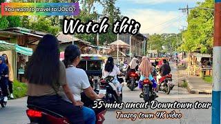 Jolo Sulu touring downtown Tausog town in 35 minutes uncut 4K video