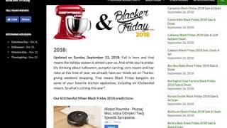 KitchenAid Mixer Black Friday 2018 Sale Predictions