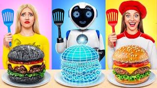 Me vs Grandma Cooking Challenge with a Robot | Fantastic Food Hacks by Multi DO Smile