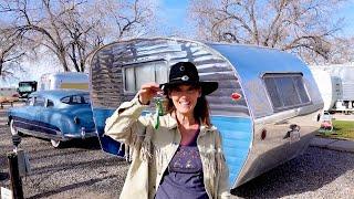 A PEEK INSIDE SOME VINTAGE CAMPERS ON RT 66