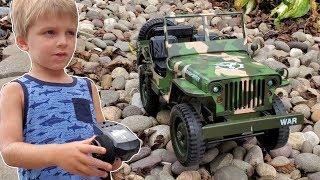 DRIVING AND CRASHING OUR RC JEEP!