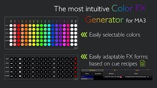 The most intuitive way to create COLOR FX in a MA3 SHOWFILE (for busking)