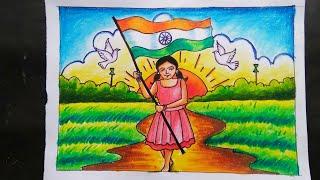 Independence Day drawing/ Easy Drawing for beginners/ @Art by Sukanta