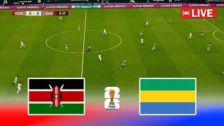 LIVE : KENYA vs GABON - FIFA World Cup Qualifiers | Full Match | PES 21 Game Simulation