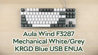 Розпаковка Aula Wind F3287 Mechanical Grey/White KRGD Blue USB EN/UA