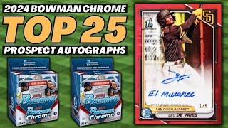 2024 Bowman Chrome Top 25 Prospect Autographs | Checklist Breakdown | Releases 9/11/24