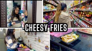 Creamy & Cheesy Fries || mere nal hoyea dhakka || Himanikhuranavlogs ️||