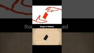 Rough vs finished #animation #youtube #shorts #yt #youtubeshorts