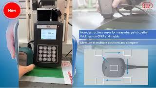 Microwave sensor for coating thickness measurement on metals and carbon fibre