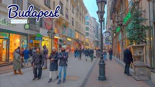 Budapest, Magyarország 2025  - Éjjel-nappal - 4k HDR 60fps gyalogtúra