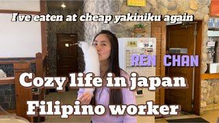 Cozy life in japan|grocery at gyoumu supermarket|yakiniku restaurant|baking egg pie|making siomai|