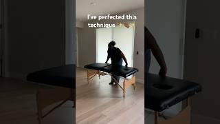 Y clients always ask me if the table is heavy when I set up for mobile appointments… #massage