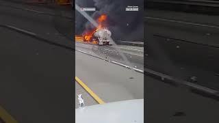 Fiery tanker truck crash in Pennsylvania