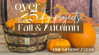 OVER 25 BEST DIY PROJECTS FOR FALL & AUTUMN  #fall #diyhomedecor #diy