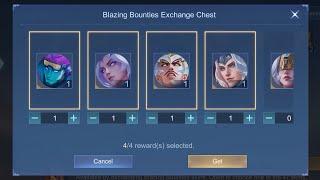 Opening 4 Blazing Bounties Exchange Chest