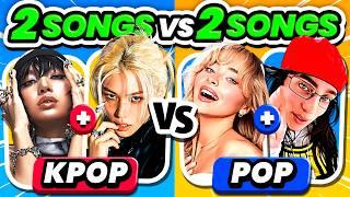 KPOP vs POP : 2 SONGS vs 2 SONGS  Save One, Drop One - QUIZ KPOP 2024