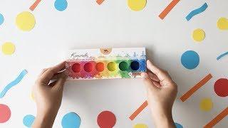 Popping Neon Watercolors by MozArt Supplies 