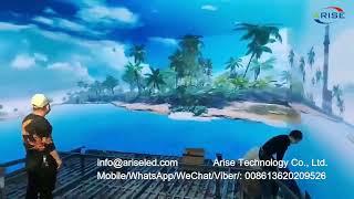 Installation site of the LED immersive display screen project, the interactive display screen of the