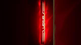 Moving Red LED Door Sill _ LEXUS