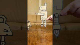 CARDBOARD CAR BECOMES A ROBOT！#asmr