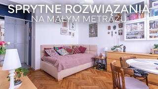 Przemyślana kawalerka - FUNKCJONALNIE  i NIEDROGO  || małe mieszkanie po remoncie  HOME TOUR