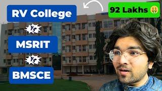 RVCE vs BMSCE vs MSRIT – Top 3 Engineering Colleges in Bangalore! Which One is Best? 