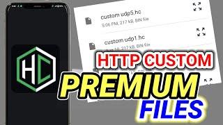 How to configure HTTP Custom  with udp custom premium files for secure browsing