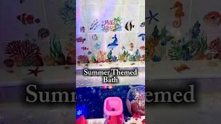 Summer Bath | Her reaction!  #bathroutine #momlife #bathessentials #asmr #summervibes #dollartree