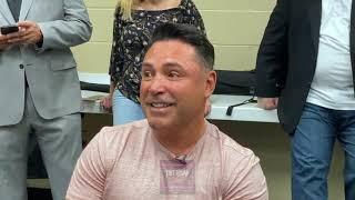 Oscar De La Hoya: I CHOSE Vitor Belfort because he KNOWS HOW to BOX;  I WANT a TOUGH CHALLENGE!