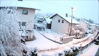 Timelapse Sneg Ljubljana 9.12.2017 20cm