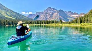 Many Glacier Kayak from Swiftcurrent Lake to Lake Josephine in Glacier National Park