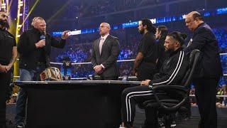 ROMAN REIGNS E BROCK LESNAR ASSINATURA DE CONTRATO PRA WRESTLEMANIA LEGENDADO PT BR