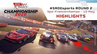 ROUND 2 HIGHLIGHTS - SPA - SRO - E-SPORTS GT SERIES 2020