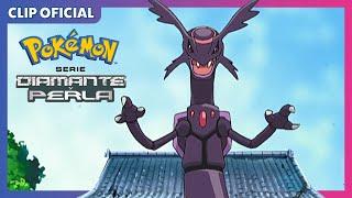 ¡¿Un Rayquaza fantasmal?! | Pokémon Diamante y Perla | Clip oficial