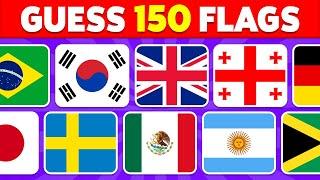  Guess the Country by the Flag Quiz  | Can You Guess 150 Flags?