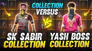 Sk Sabir Boss vs Yash Yt Collection Verses ️ Richest Collection Of Free Fire Player