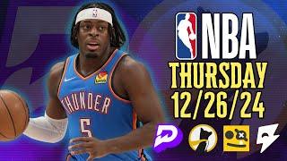  BEST NBA PICKS FOR THURSDAY | 12/26/24 | BASKETBALL TODAY | #PRIZEPICKS | #UNDERDOG | #BETR