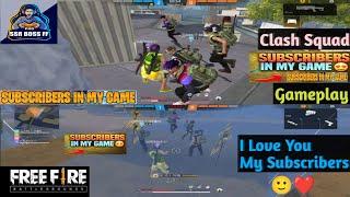 Clash Squad | Mere Subscribers Aa Gaye Match Main  Gameplay -Garena Free Fire