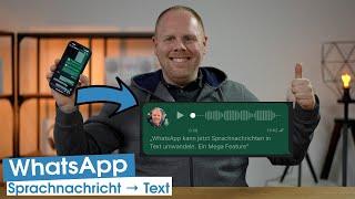 WHAAAT?!  WhatsApp can now automatically convert voice messages into text! (transcribe)